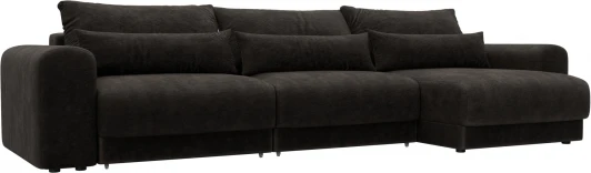 129176 Диван угловой Лига-056 НПБ Лонг угол универсальный Лига Диванов (Велюр) арт.129176