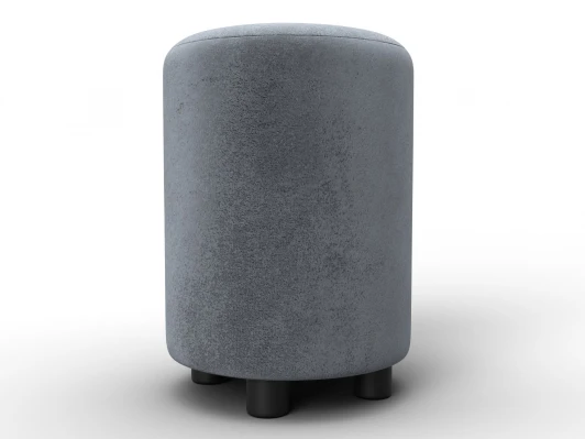 132350 Пуф 001 (ДСП,Фанера/Пластик/Велюр/Серый) Лига Диванов 132350