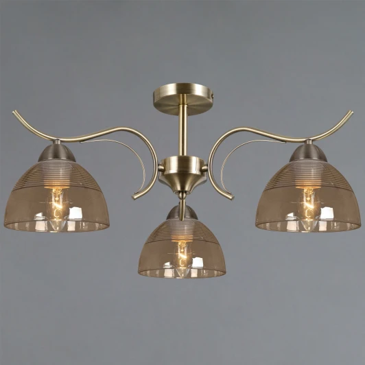 IL0733-3CSQ-25 AB AREZZO Потолочная люстра на штанге ILLUMICO IL0733-3CSQ-25 AB AREZZO (220V)