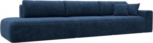 127687 Диван прямой Лига-036 НПБ Модерн Лонг подлокотник справа Лига Диванов (Велюр) арт.127687