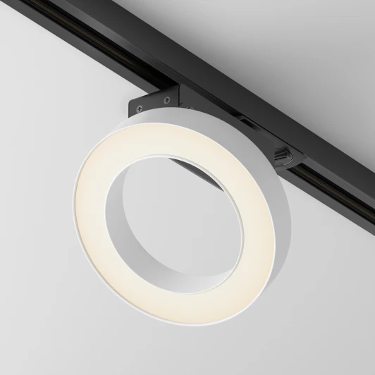 TR044-1-12W3K-W Трековый светильник Rim Unity 3000K 12Вт 110° LED (однофазный) Maytoni Technical TR044-1-12W3K-W (220V, кольцо)