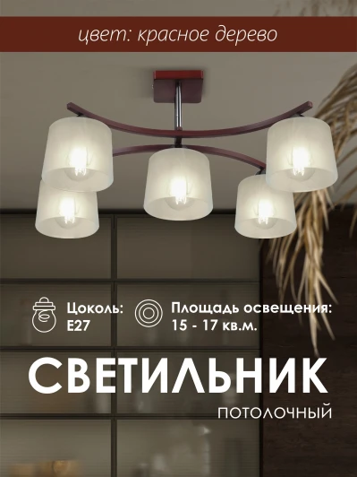 000024565 Потолочная люстра на штанге Мелодия Света SS1N 000024565