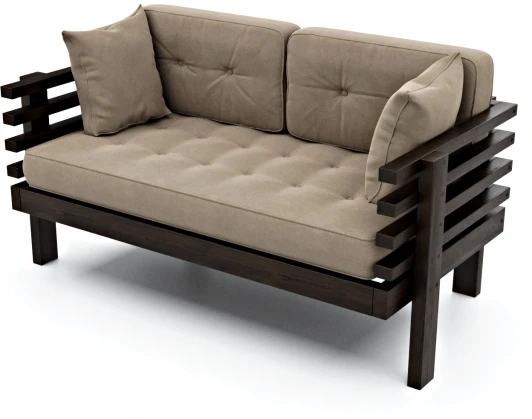 20822 Диван Arsko Стоун Мини венге бежевый велюр