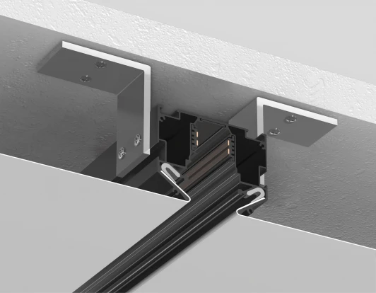 GL3347 Шинопровод низковольтный для монтажа в натяжной ПВХ потолок системы крепления гарпун 2м Magnetic Standard 48V 20mm Ambrella Track System GL3347