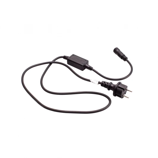 UCX-F90 P/1.5M/BK Провод питания для гирлянд серии F90PRO 1,5м. статика/мерцание IP67 черный Uniel UCX-F90 P/1.5M/BK