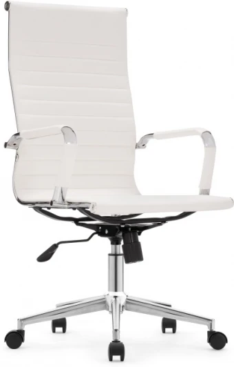 15735 Компьютерное кресло Woodville Reus pu white / chrome