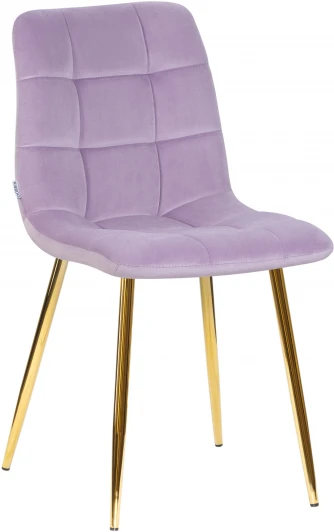 7094-LML ALEX, цвет сиденья фиолетовый велюр (V108-49), цвет основания золото Стул обеденный ALEX (золотые ножки, фиолетовый велюр (V108-49))