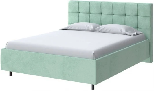 2023380 PROxSON Кровать Nety без основания (Ткань: Велюр Teddy Мятный) 200x190