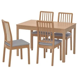 592.968.63 ЭКЕДАЛЕН / ЭКЕДАЛЕН Стол и 4 стула, дуб, Рамна Оррста светло-серый