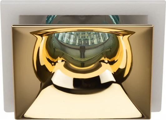 KL102 WH/GD Встраиваемый точечный светильник ЭРА KL102 WH/GD (12V)