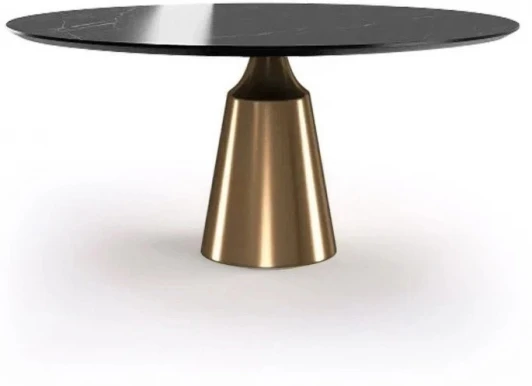 20870 Стол круглый Top Concept Lucas 120, керамика глянцевая, черная