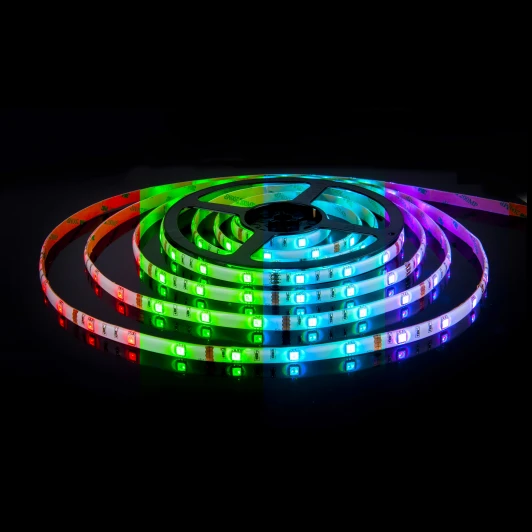 Набор светодиодной ленты 12V 14,4W 60Led 5050 IP20 RGB, 5м Светодиодная лента Elektrostandard Набор светодиодной ленты 12V 14,4W 60Led 5050 IP20 RGB, 5м