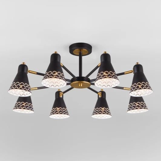 70100/8 черный Потолочная люстра Eurosvet Trina 70100/8 черный