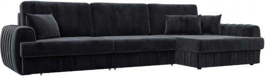129307 Диван угловой Лига-057 НПБ Лонг угол правый Лига Диванов (Велюр) арт.129307