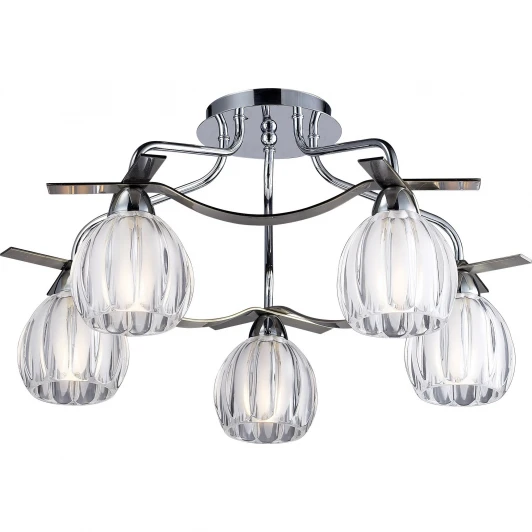 406-05-13 chrome + antique brass Потолочная люстра N-Light 406 406-05-13 chrome + antique brass