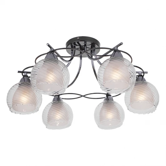 873/6PF-Darkchrome Потолочная люстра IDLamp Isabella 873/6PF-Darkchrome