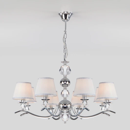 60097/8 хром Подвесная люстра Eurosvet Sortino 60097/8 хром