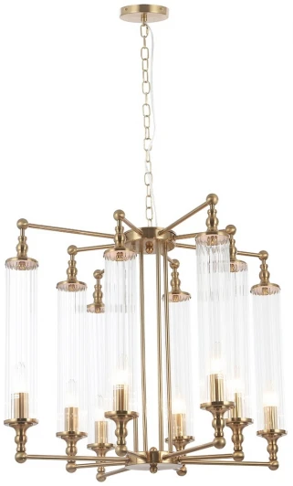 TOMAS SP8 D650 BRASS Подвесная люстра Crystal Lux TOMAS SP8 D650 BRASS (220V, на цепи)