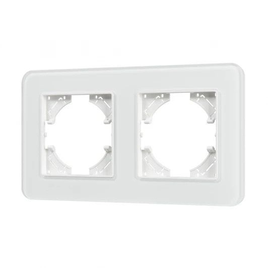 049692 Рамка стеклянная FRM-OMALI-GS-2-WH (Arlight) 049692