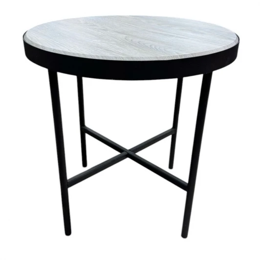 009490 Стол журнальный МеталлАрт М011 МАЛЫЙ бежевый дуб/черный Mebelik 009490