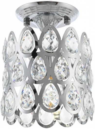 371019/1/50/190 CR Потолочная люстра хрустальная на штанге Arte Milano Sorrento-1019 371019/1/50/190 CR (220V)