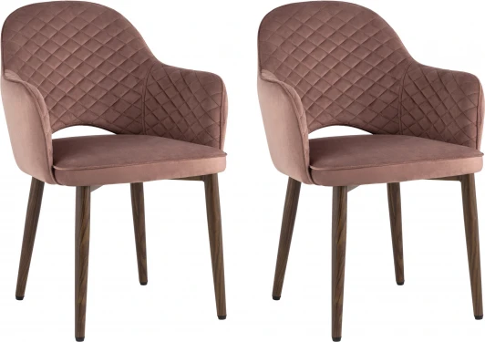 УТ000038674 Стул Stool Group Венера диамант велюр пыльно-розовый 2 шт