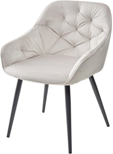 UDC9051G10806DRGREY Стул M-City BREEZE G108-06 серебристо-серый/темно-серый каркас, велюр