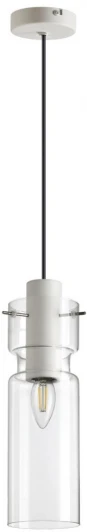 5057/1B Подвесной светильник Odeon Light Scrow 5057/1B PENDANT белый/прозрачный/металл/стекло E27 1*40W