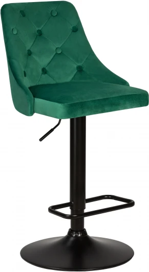 5021_BlackBase-LM JOSEPH BLACK, цвет сиденья зеленый велюр (MJ9-88), цвет основания черный Стул барный DOBRIN JOSEPH BLACK (зеленый велюр (MJ9-88)) 5021_BlackBase-LM BLACK, цвет сиденья зеленый (MJ9-88), основания черный