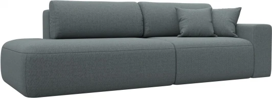 124221 Диван прямой Лига-036 НПБ Модерн подлокотник справа Лига Диванов (Рогожка) арт.124221