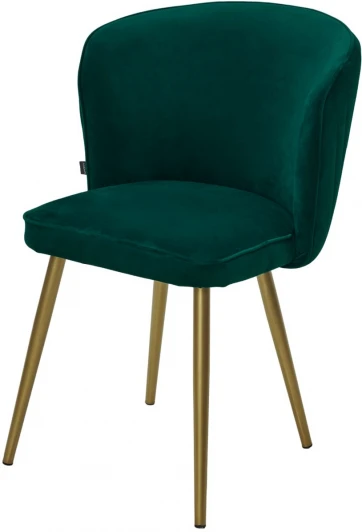 480M05731 Стул M-City МОНЕ ZIZI 626 Изумрудный, велюр / Золотой каркас