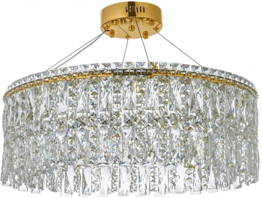 Ovindoli L 1.5.60.100 G Подвесная люстра Arti Lampadari Ovindoli Ovindoli L 1.5.60.100 G (LED, 220V, на тросе, круглые)