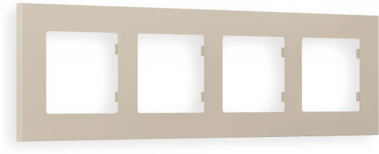 AF250364 Рамка Ambrella Volt ALFA Qubi (Серо-бежевый матовый) 4-ая AF250364