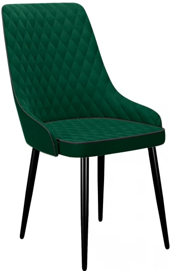 00-00062654 Стул DikLine 305 микровелюр K13 изумруд, ножки черные