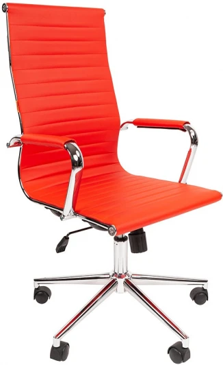 CHAIRMAN 755 Компьютерное кресло CHAIRMAN 755 (Металл,Экокожа/Красный)