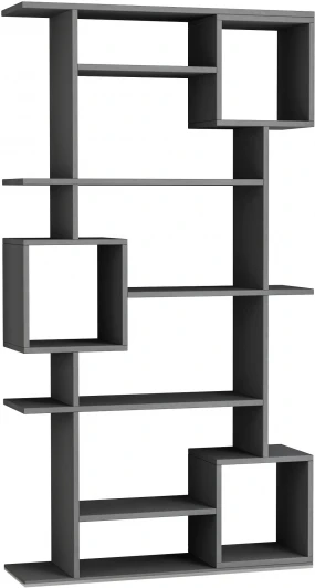 LEV00629 Стеллаж прямой SOTO BOOKCASE LEVE (ЛДСП/Темно-серый) арт.LEV00629