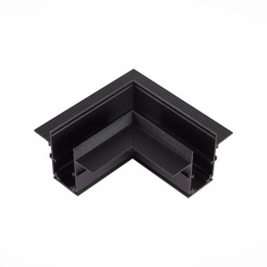 AM546 BK SMART Угловой соединитель горизонтальный для встраиваемого шинопровода черный AM Group AM546 BK SMART