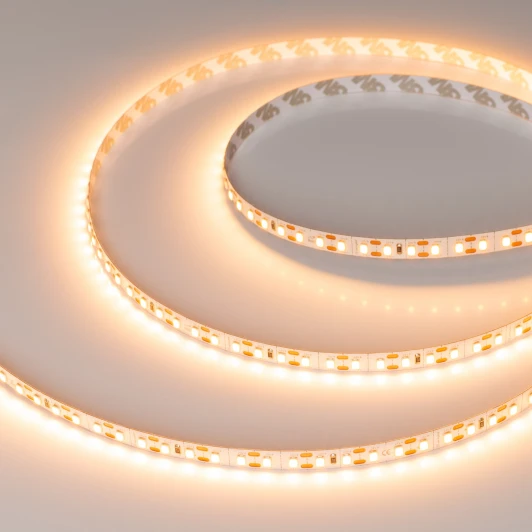 052798 Светодиодная лента FC-A120-8mm 24V Warm2400-CX1 (10 W/m, IP20, 5m) (Arlight, резка 1 светодиод) 052798
