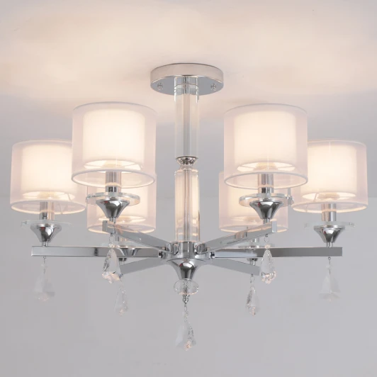 IL1354-6CPA-29 CR Romei Потолочная люстра на штанге ILLUMICO IL1354-6CPA-29 CR Romei