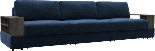 129078 Диван прямой с 2 полками Лига-055 НПБ Лонг Лига Диванов (Шенилл) арт.129078