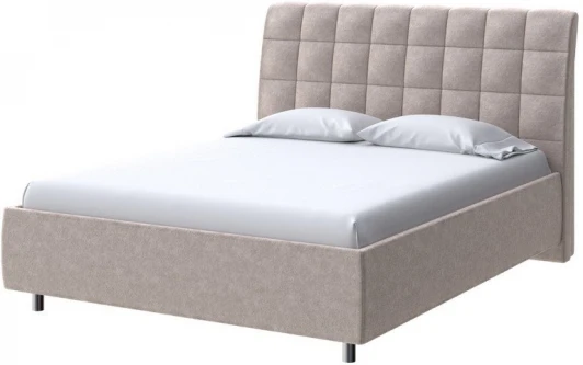 2013715 PROxSON Кровать Volumo без основания (Ткань: Велюр Gratta 2 Латте) 80x200