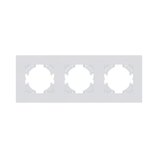 AT3WM Рамка 3-постовая белый матовый Kollinger Aspekt AT3WM