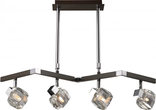 420-04-17 chrome + wengue Потолочная люстра N-Light 420 420-04-17 chrome + wengue