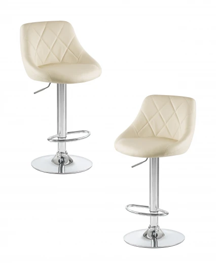 LM-5007-N_CH-M_EL-cream Набор 2 шт стул барный DOBRIN LOGAN (кремовый)