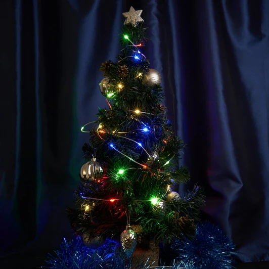 48621 Светодиодная гирлянда Feron CL578 48621 линейная Роса 220V мультиколор c питанием от сети