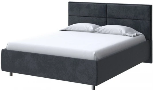 2016389 PROxSON Кровать Pado без основания (Ткань: Велюр Casa Графитовый) 180x190