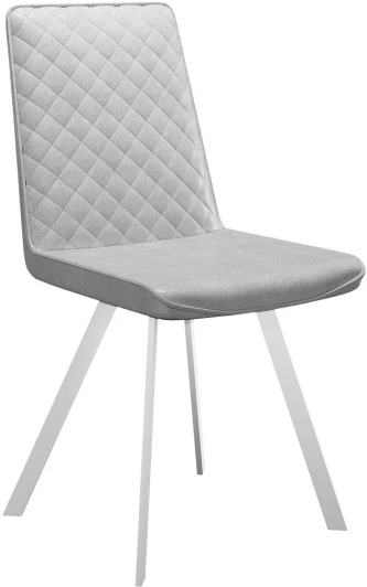 00-00059747 Стул 202 KL12 светло-серый, ножки белые Dikline 00-00059747
