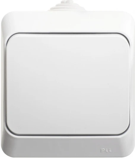 BA10-046B Выключатель накладной одноклавишный (белый) IP44 Systeme Electric Etude BA10-046B