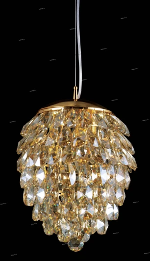 CHARME SP3+3 LED GOLD/AMBER Люстра подвесная со светодиодной подсветкой Crystal Lux Charme, 3 лампы, золото, янтарный