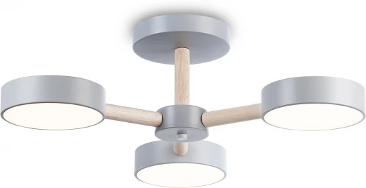 FL4822 Потолочная люстра на штанге светодиодная с пультом Ambrella Comfort FL4822 (регулировка яркости, 220V, круглые)